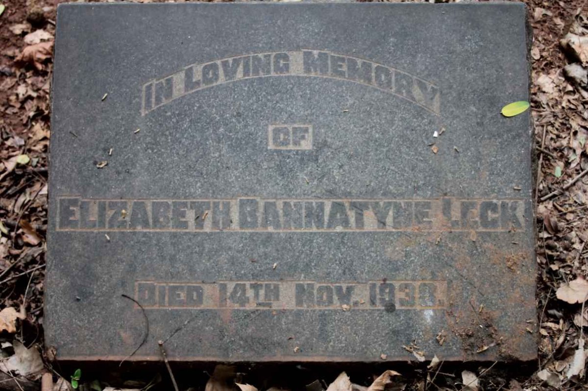 LECK Elizabeth Bannatyne -1938
