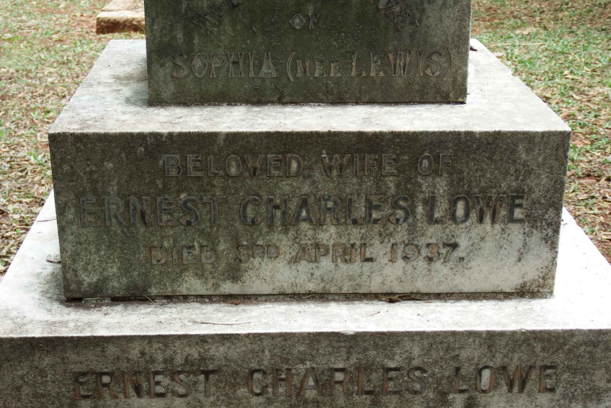 LOWE Ernest Charles -1949 & Sophia LEWIS -1937 :: LOWE Eileen Amy 1897-1898_3