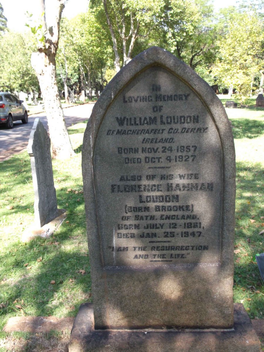 LOUDON William 1857-1927 & Florence Hannah BROOKE 1861-1947