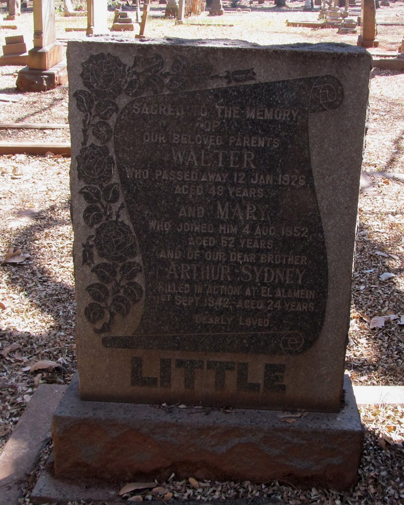LITTLE Walter -1926 &amp; Mary -1952 :: LITTLE Arthur Sydney -1942
