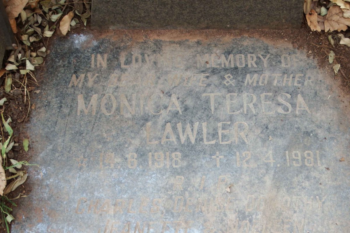 LAWLER Monica Teresa 1918-1981