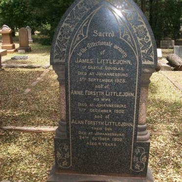 LITTLEJOHN James -1928 & Anne Forsyth -1902 :: LITTLEJOHN Alan Forsyth -1902