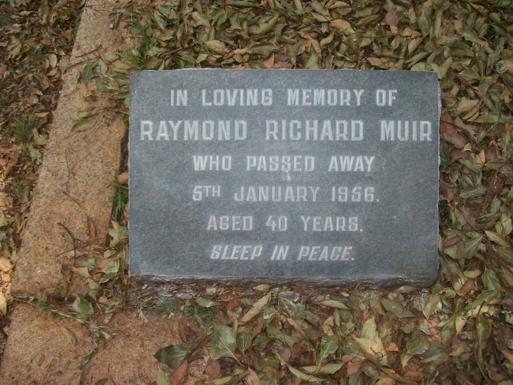 MUIR Raymond Richard -1956