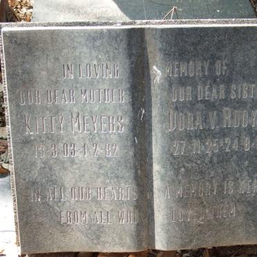MEYERS Kitty 1903-1982 :: ROOYEN Dora, van 1925-1981