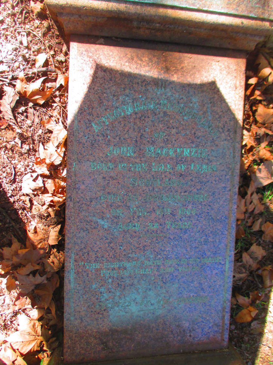 MACKENZIE John -190?