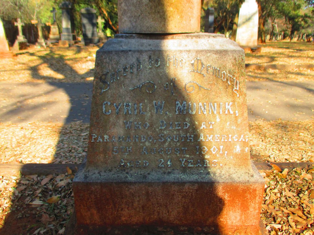 MUNNIK Cyril W. -1901
