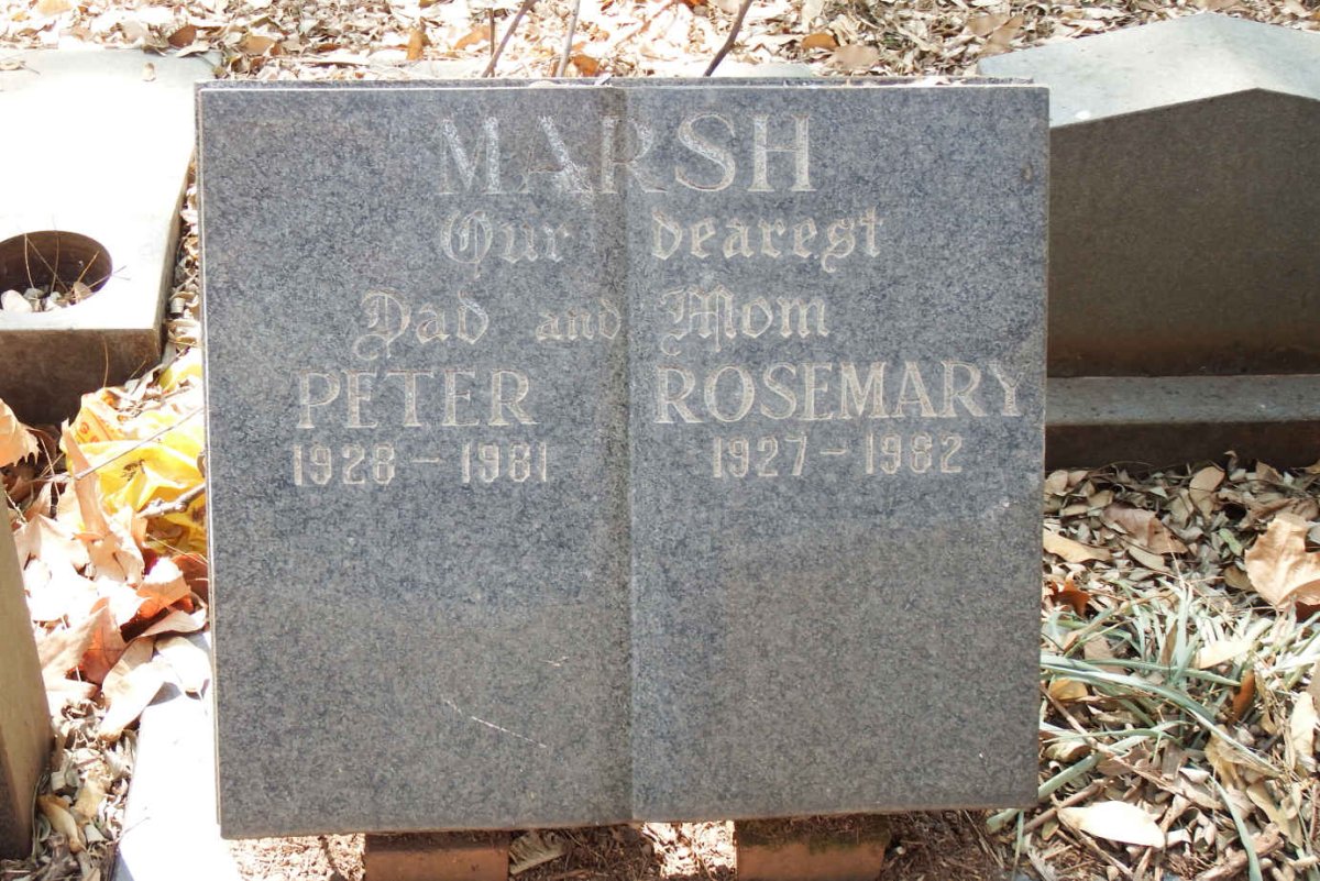 MARSH Peter 1928-1981 & Rosemary 1927-1982