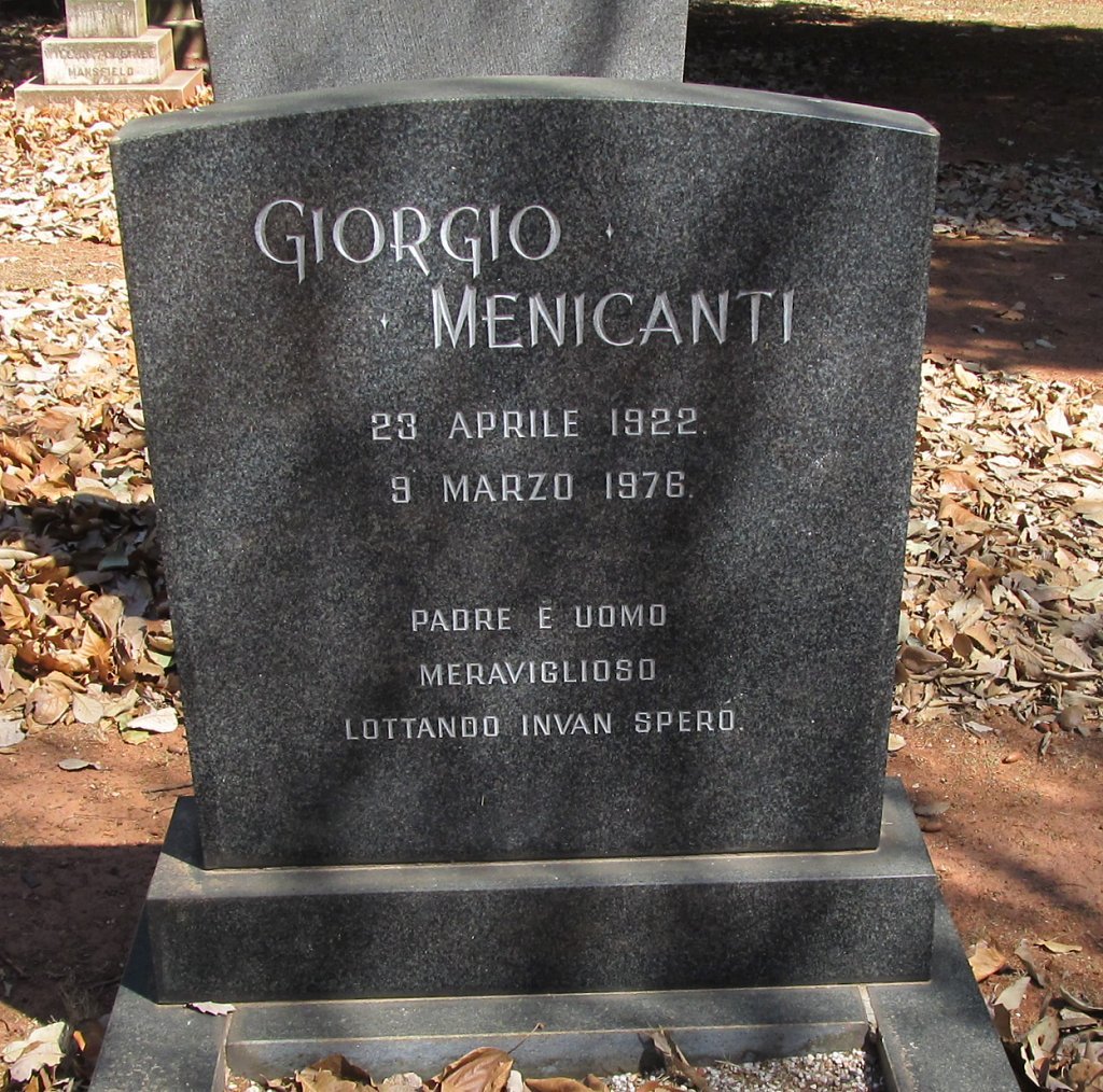 MENICANTI Giorgio 1922-1976