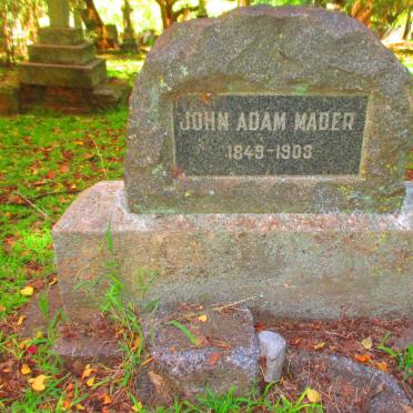 MADER John Adam 1849-1903