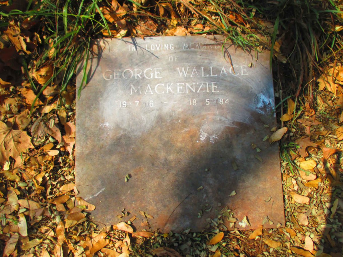 MACKENZIE George Wallace 1916-1984