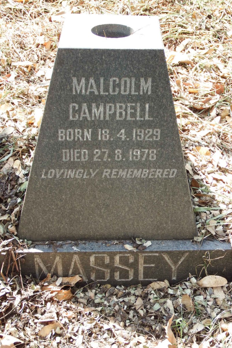 MASSEY Malcolm Campbell 1929-1978