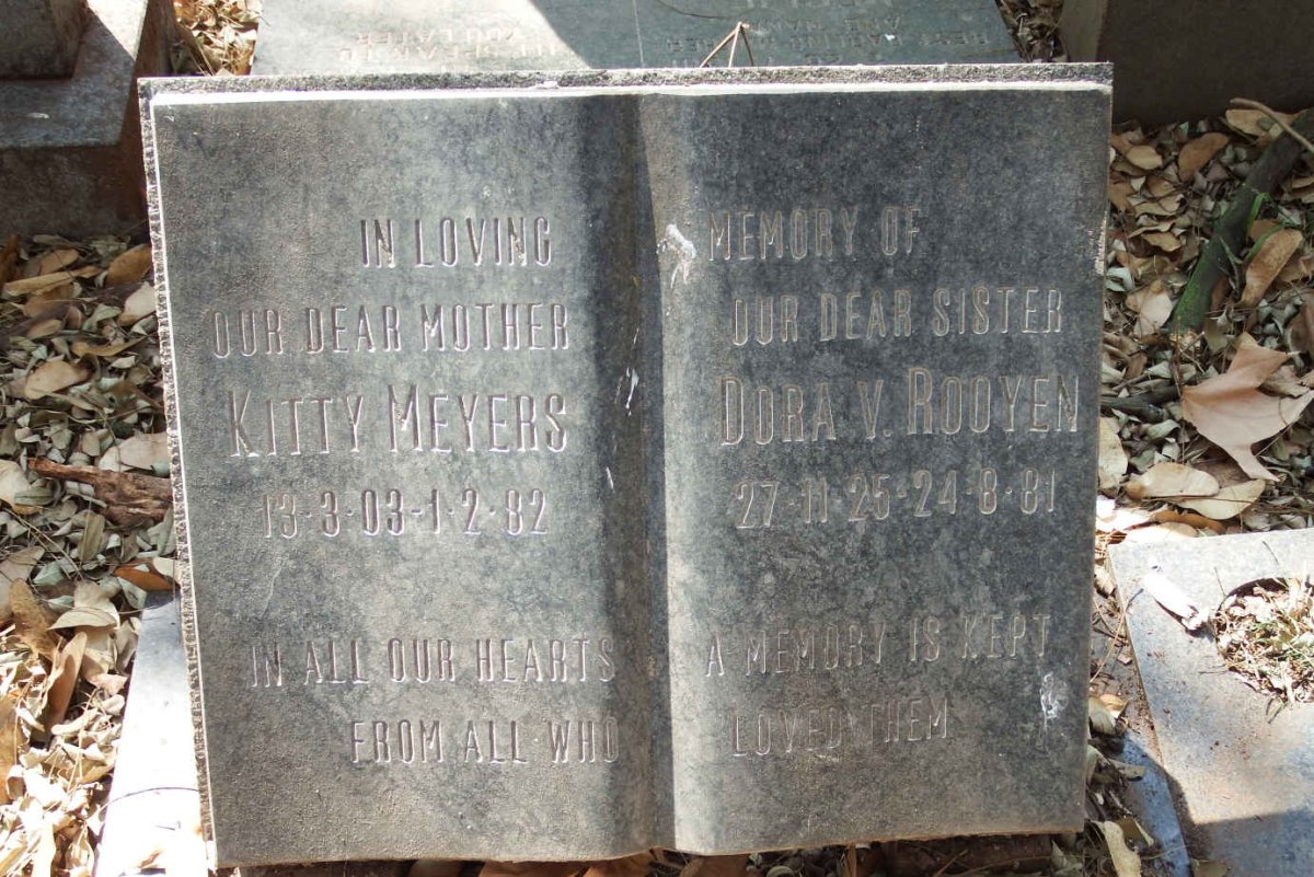 MEYERS Kitty 1903-1982 :: ROOYEN Dora, van 1925-1981