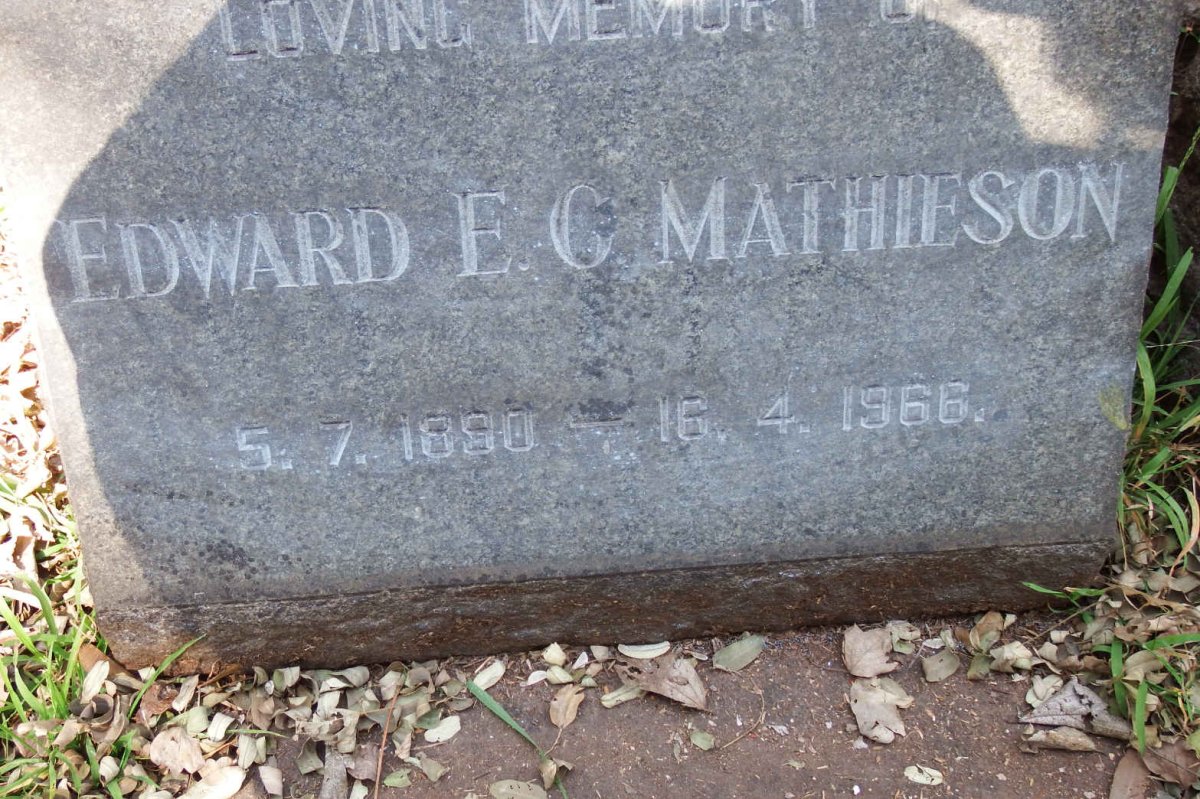 MATHIESON Edward E.C. 1890-1966