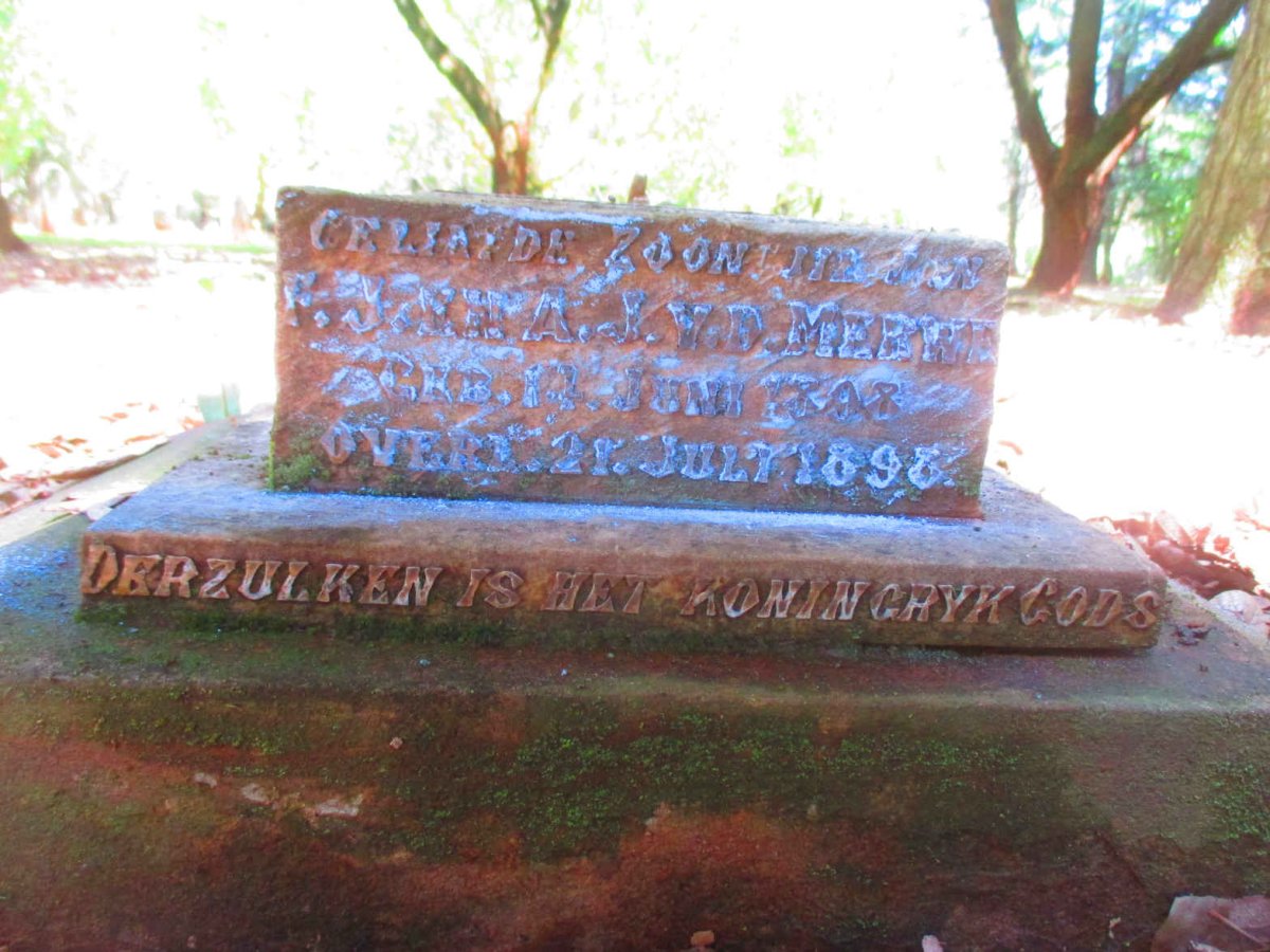 MERWE, v.d. 1898-1898