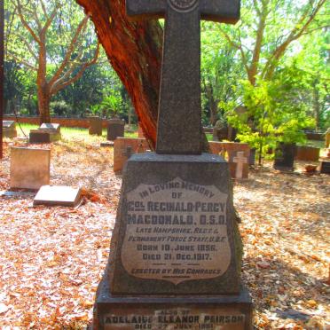 MACDONALD Reginald Percy 1856-1917 & Adelaide Eleanor PEIRSON -1951