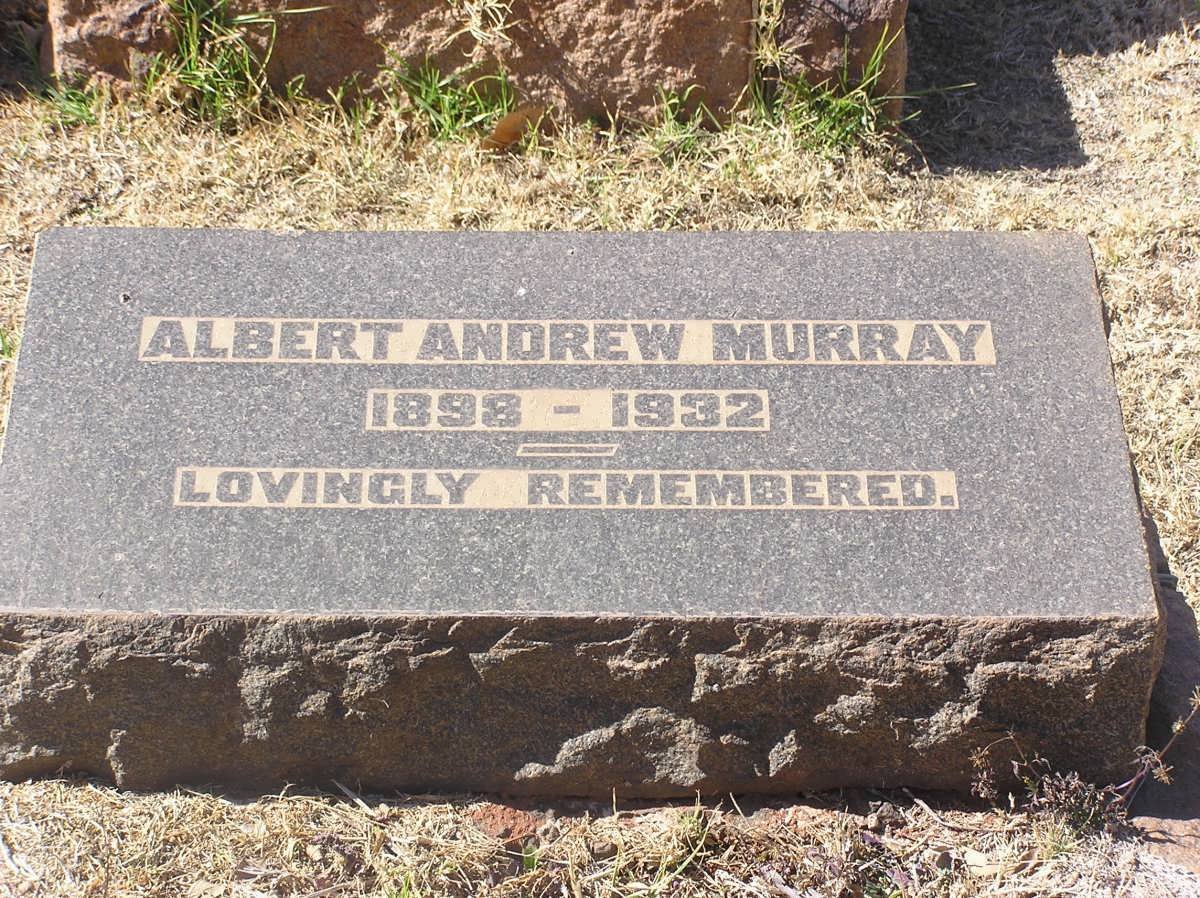 MURRAY Albert Andrew 1898-1932