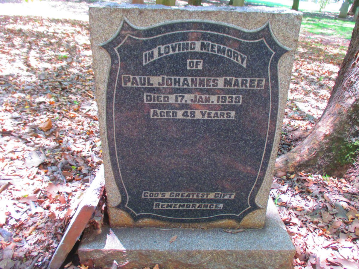 MAREE Paul Johannes -1939