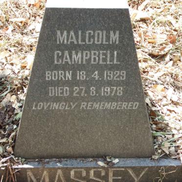 MASSEY Malcolm Campbell 1929-1978