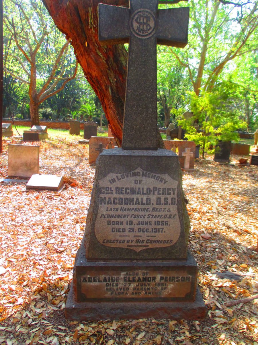 MACDONALD Reginald Percy 1856-1917 & Adelaide Eleanor PEIRSON -1951