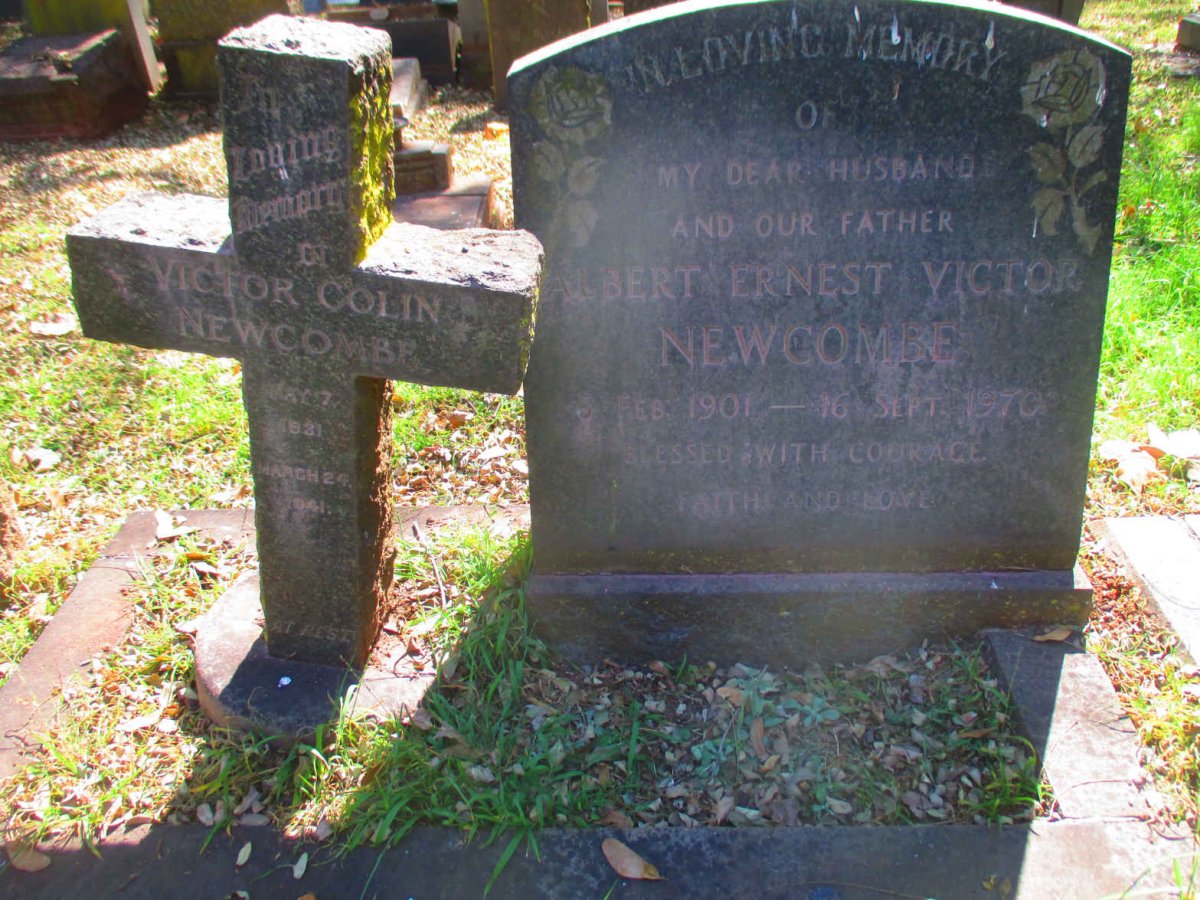 NEWCOMBE Albert Ernest Victor 1901-1970 :: NEWCOMBE Victor Colin 1931-1941
