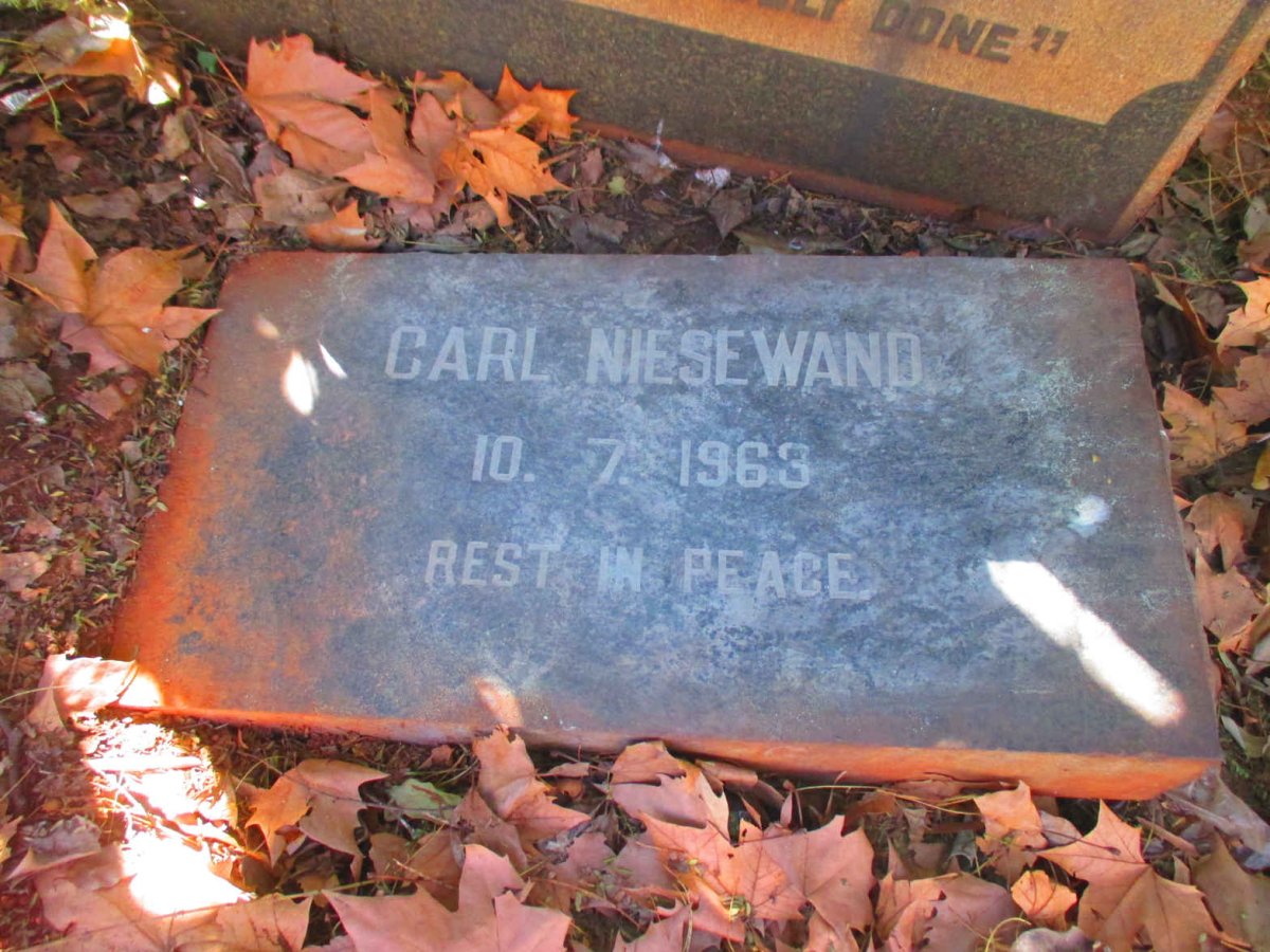 NIESEWAND Carl  -1963