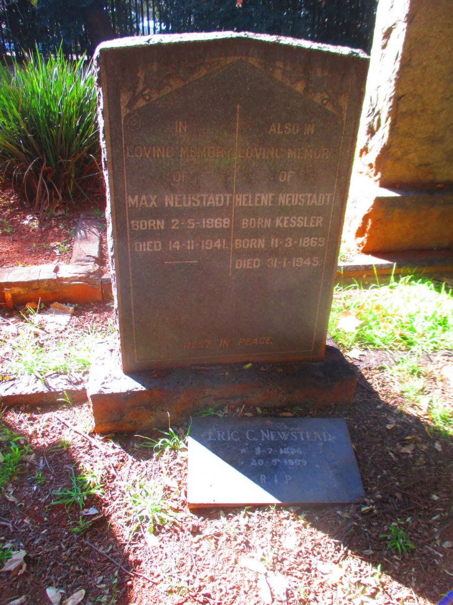 NEUSTADT Max 1868-1941 & Helene KESSLER 1869-1945 :: NEWSTEAD Eric C. 1895-1969 _1