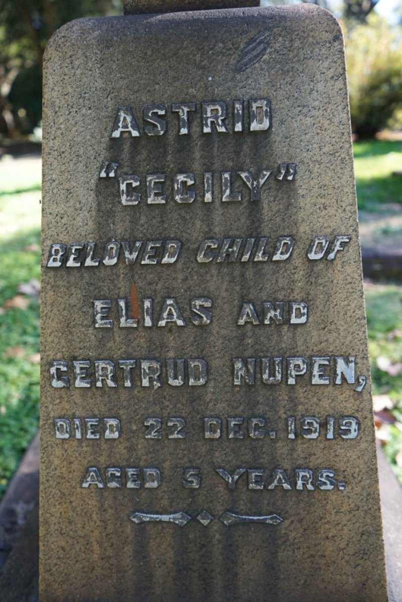 NUPEN Elias &amp; Gertrud :: NUPEN Astrid -1919