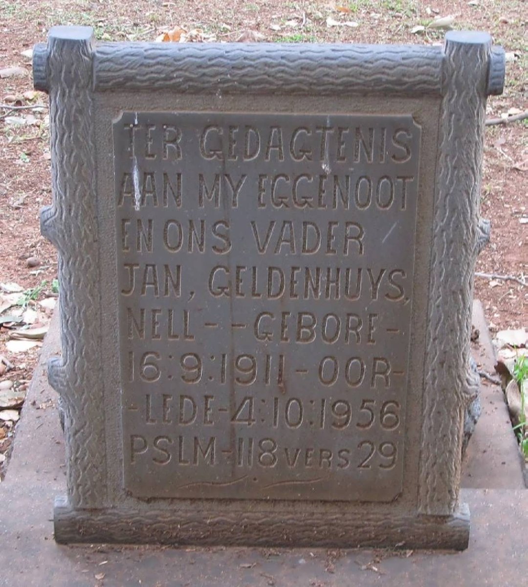 NELL Jan Geldenhuys 1911-1956