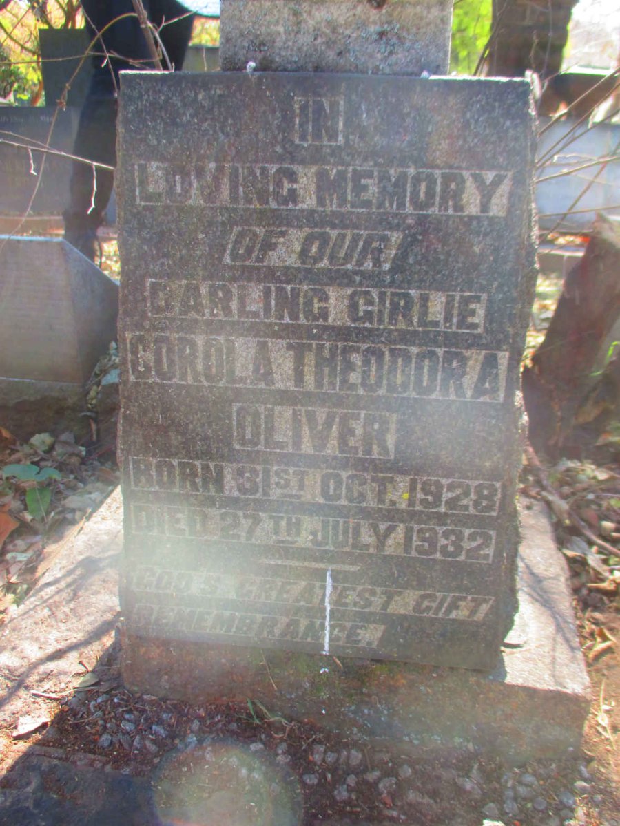 OLIVER Corola Theodora 1928-1932