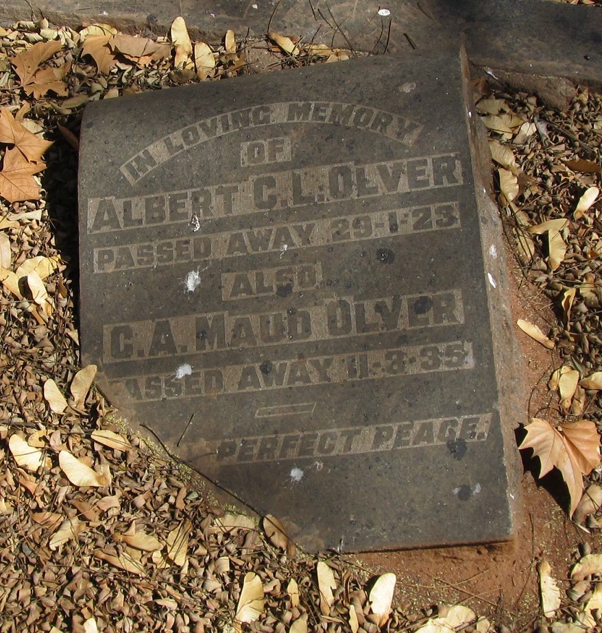 OLVER Albert C.L. -1923 :: OLVER C.A. Maud -1935
