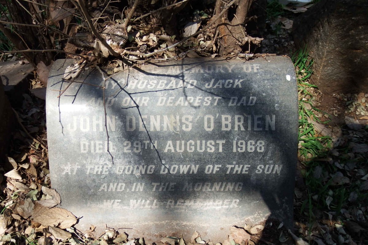 O’BRIEN John Dennis -1968