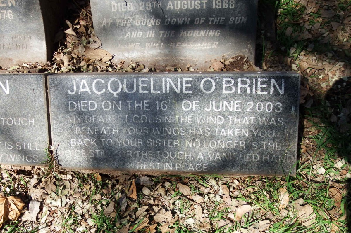 O’BRIEN Jacqueline -2003