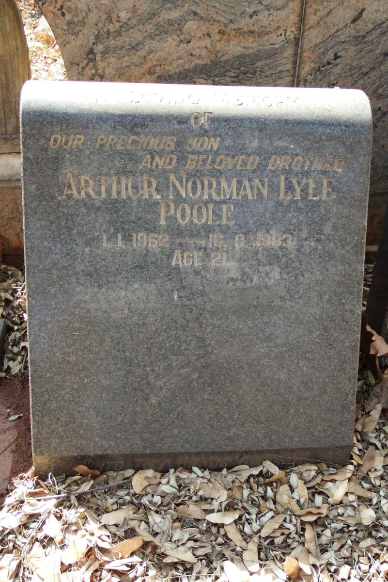 POOLE Arthur Norman Lyle 1962-1983