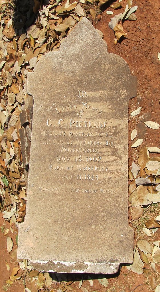 PIETERSE C.C. 1884-1902