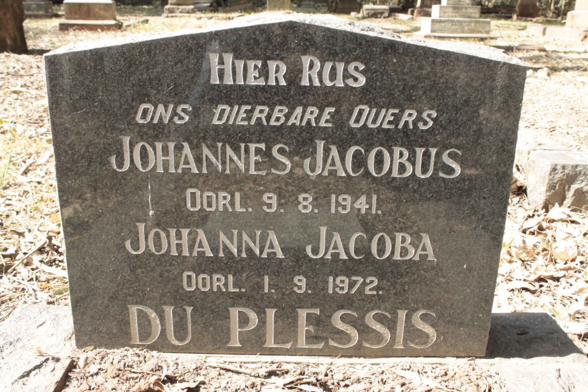 PLESSIS Johannes Jacobus, du -1941 & Johanna Jacoba -1972 :: HARDY John Wills 1912-1998 & Mona 1918-1980_2