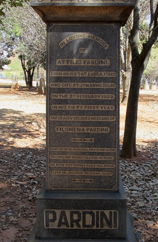 PARDINI Attilio 1857-1909