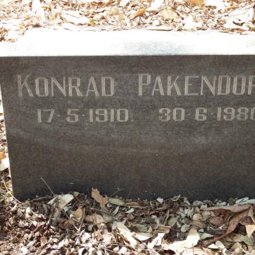 PAKENDORF Konrad 1910-1980
