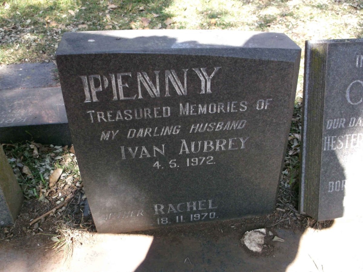 PENNY Ivan Aubrey -1972 &amp; Rachel -1970