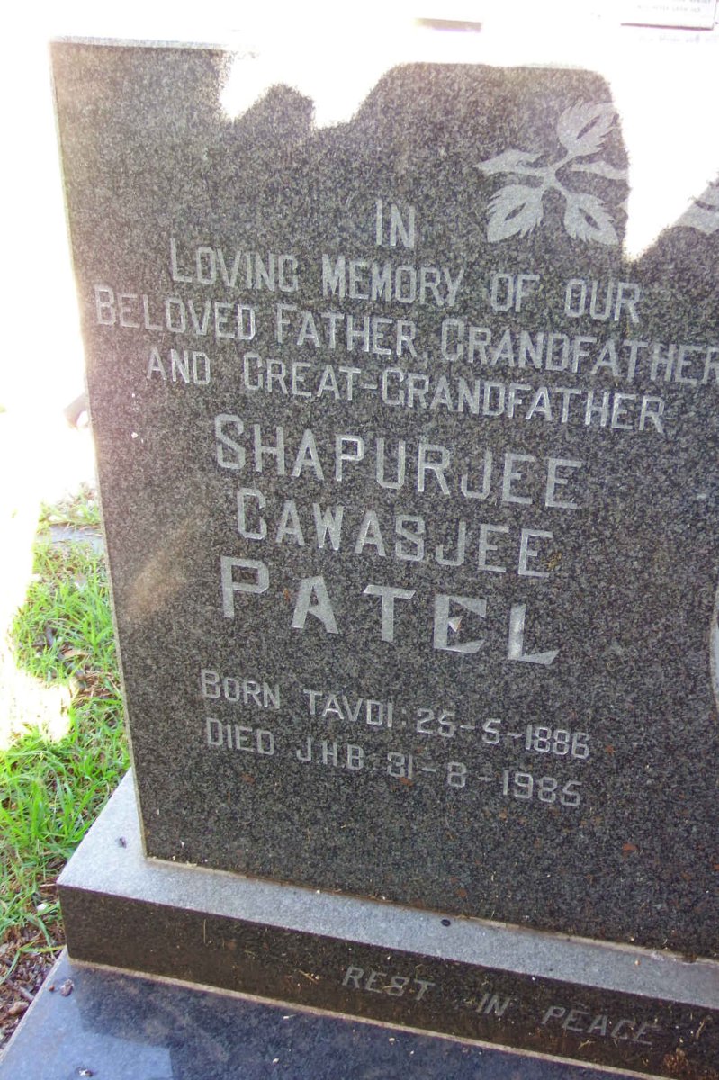 PATEL Shapurjee Cawasjee 886-985