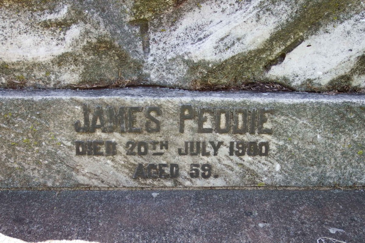 PEDDIE James -1900