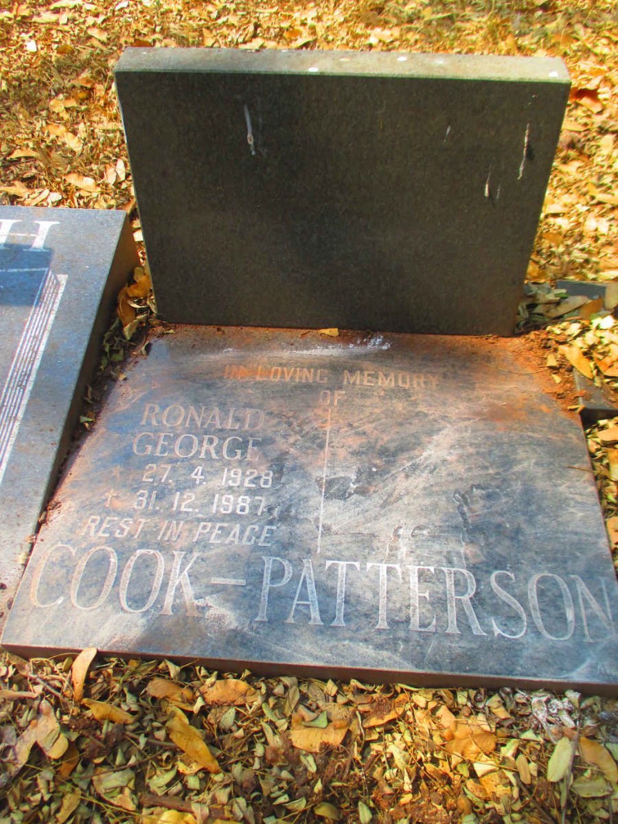 PATTERSON Ronald George, COOK- 1928-1987
