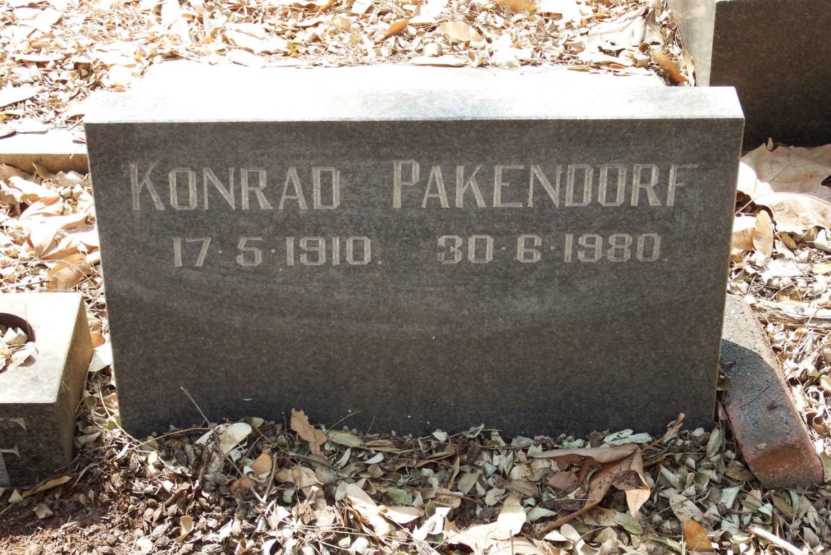 PAKENDORF Konrad 1910-1980
