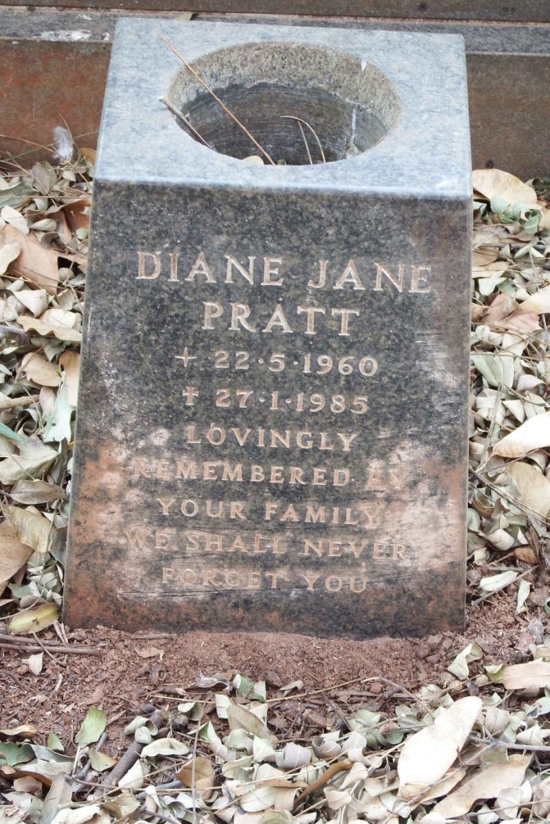 PRATT Diane Jane 1960-1985