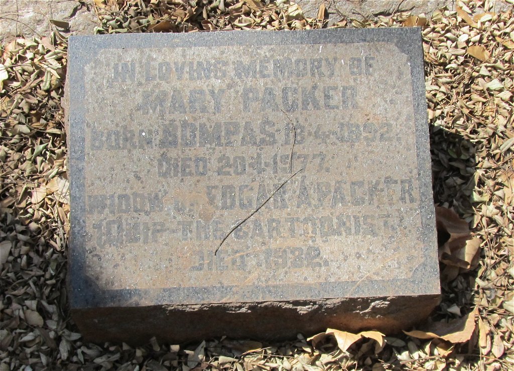 PACKER Mary nee BOMPAS 1892-1977