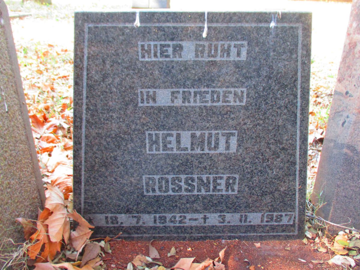 ROSSNER Helmut 1942-1987