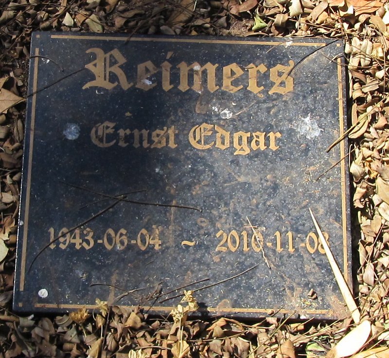 REIMERS Ernst Edgard 1943-2010