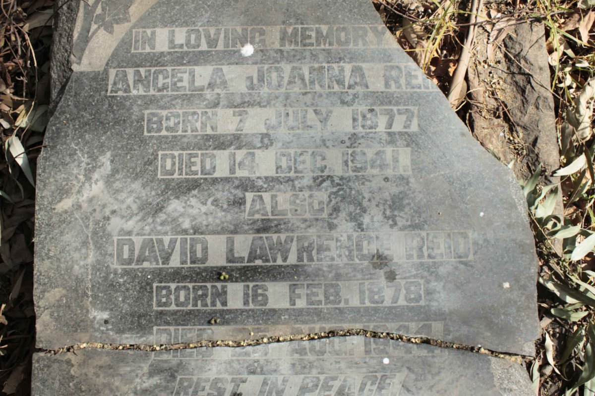 REID David Lawrence 1878-1944 & Angela Joanna 1877-1941