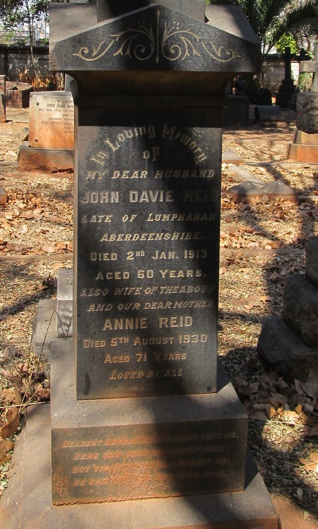 REID John Davie -1913 &amp; Annie -1930