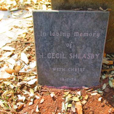 SHEASBY H. Cecil -1974