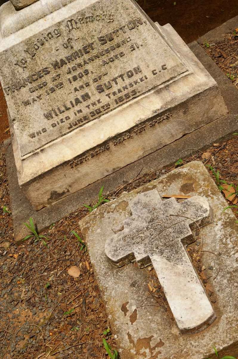 SUTTON William -1885 &amp; Frances Harriet -1909